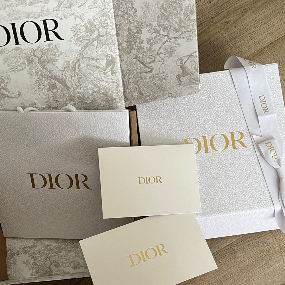 Dior Gift packaging Set of Dior box shopping bag and envelopes